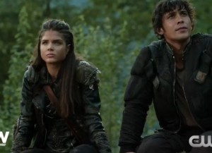the 100 3x03 Octavia et Bellamy